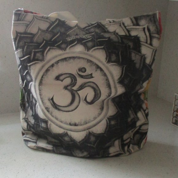 Mirror Canvas Tote Bag NEW Hindu Yoga Carry-all - Picture 7 of 13